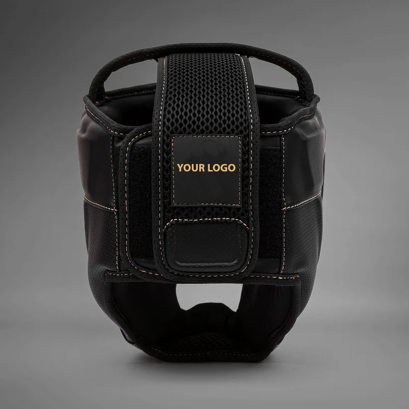 Custom Boxing Headgear – Impact Evo Black Professional Protection - Image 3