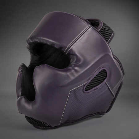 Custom Boxing Headgear – Impact Evo Deep Purple | Professional Protective Headgear with Full Customization