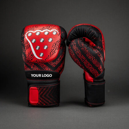 TEKKEN 8 – Custom Boxing Gloves – Mishima Edition | Red & Black Professional Fight Gloves