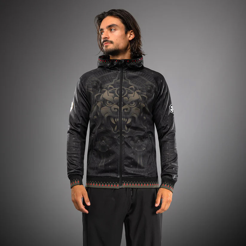 Noche 2.0 Custom Men’s Zipper Hoodie – Personalized Black Edition