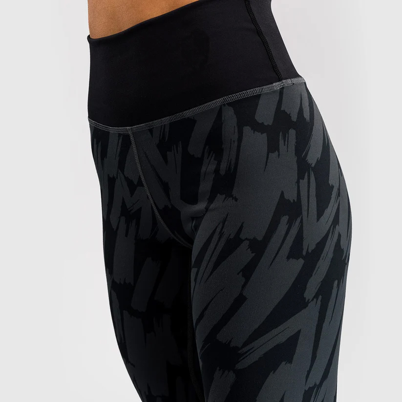 Graffiti by Venam – Custom Women’s Full-Length Leggings – Urban Charcoal - Image 3