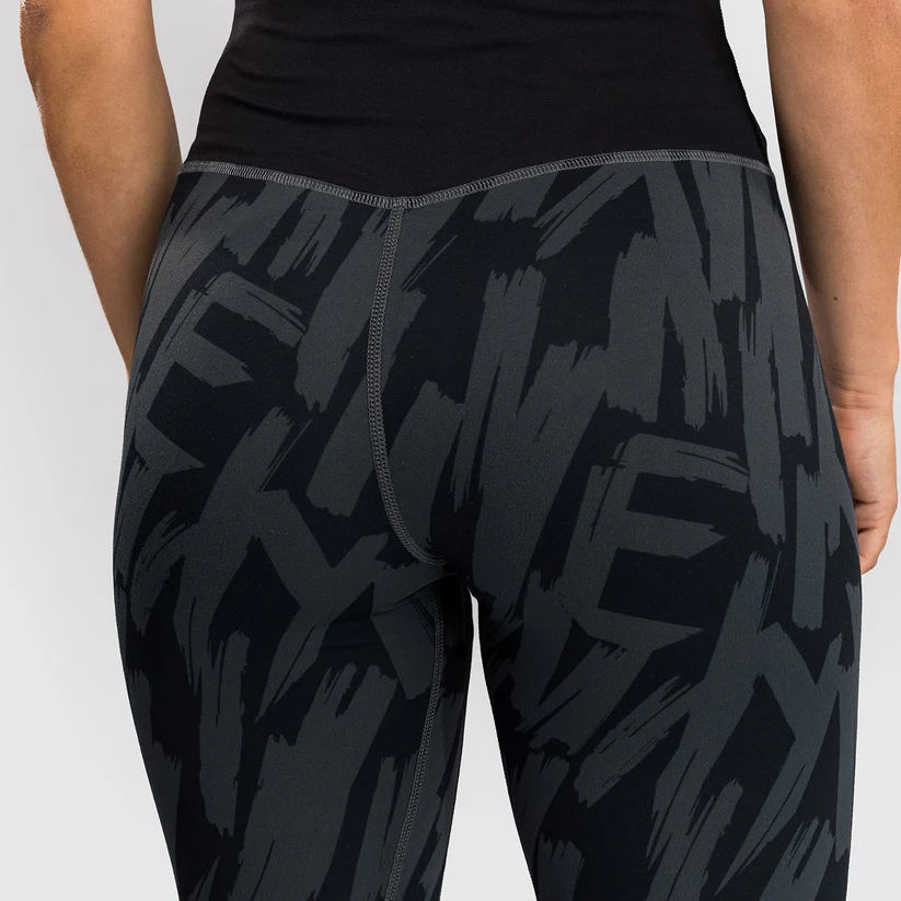 Graffiti by Venam – Custom Women’s Full-Length Leggings – Urban Charcoal - Image 4