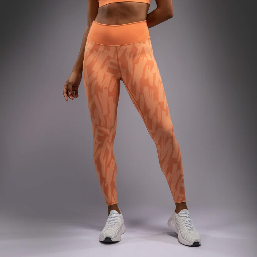 Graffiti by Venam – Custom Women’s Full-Length Leggings – Velvet Apricot - Image 2
