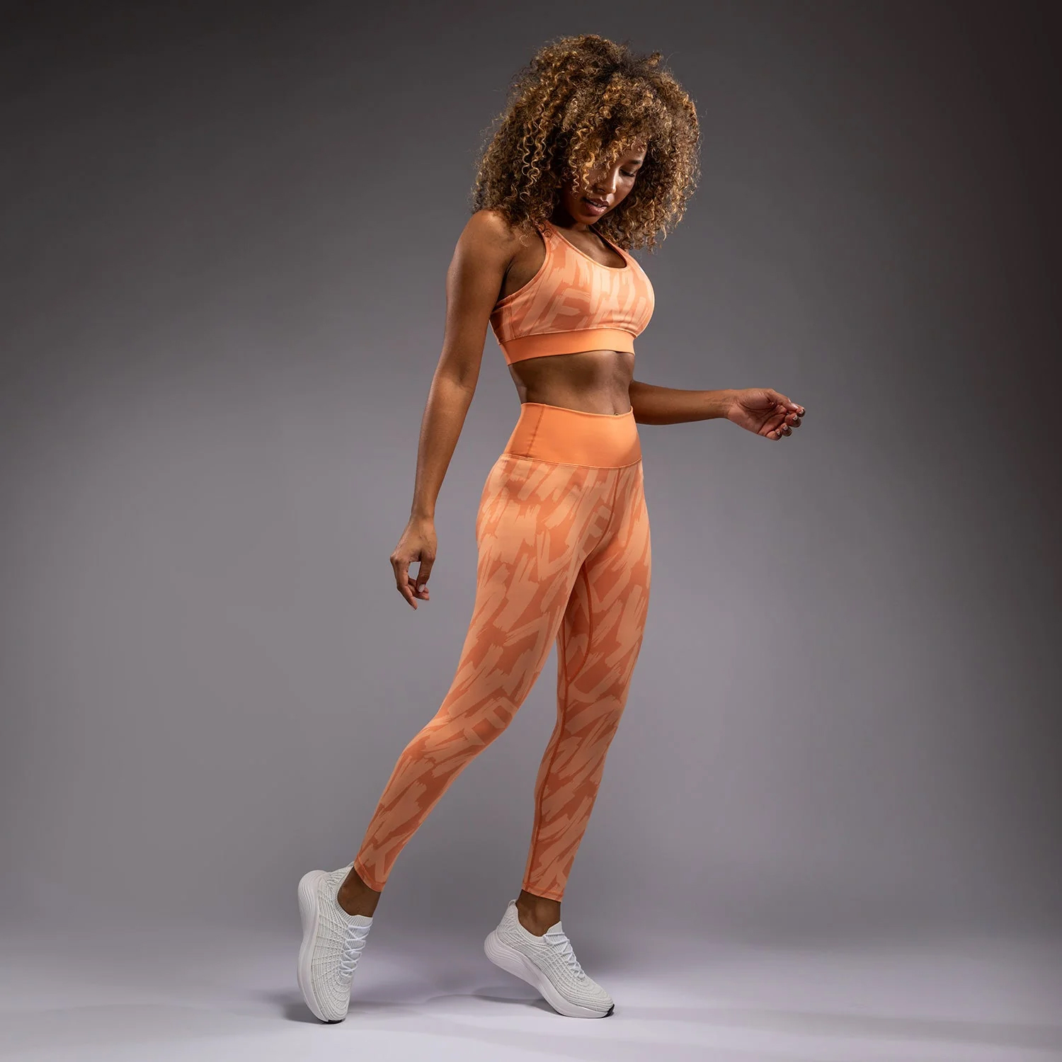 Graffiti by Venam – Custom Women’s Full-Length Leggings – Velvet Apricot