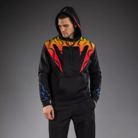 Custom Tekken 8 Hoodie Yoshimitsu Pullover – Black Orange Edition
